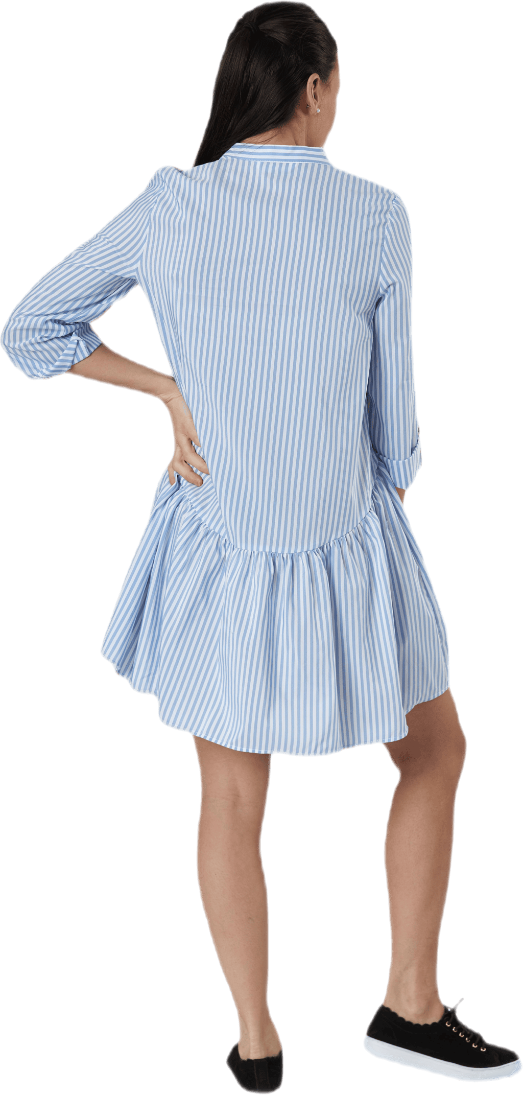Ditte Life  Stripe 3/4 Dress W White - Bild 3