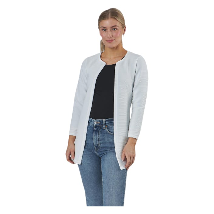 Leco 7/8 Long Cardigan White, Female, Abbigliamento, Camicie, Bianca, XS