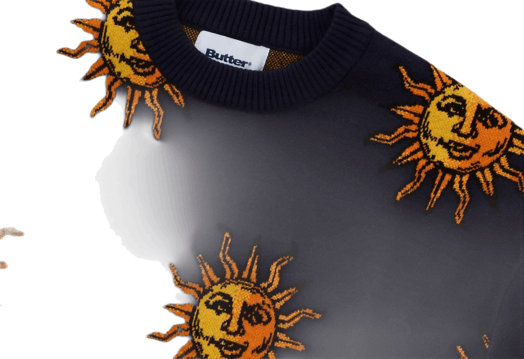 butter goods sun knit sweater