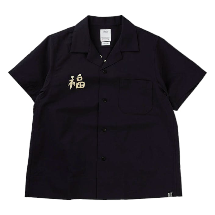 Sanko Souvenir Shirt S/s Navy, Male, Apparels, Tops, Black, M
