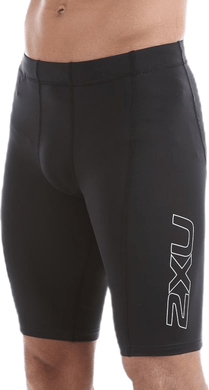 TR2 Compression Shorts Black/Silver, Male, Apparels, Leggings, Workout, Black/Silver, M