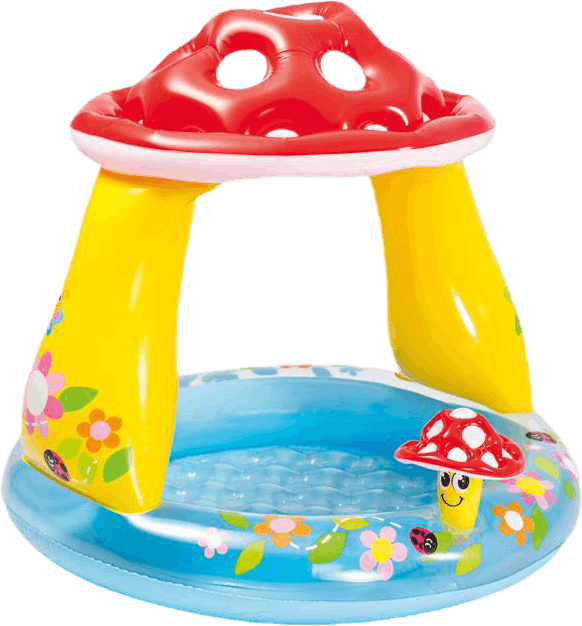 Mushroom Baby Pool Blue/Yellow, Unisex, Ekwipunek, zabawki i gry, Niebieski/Żółty, ONESIZE