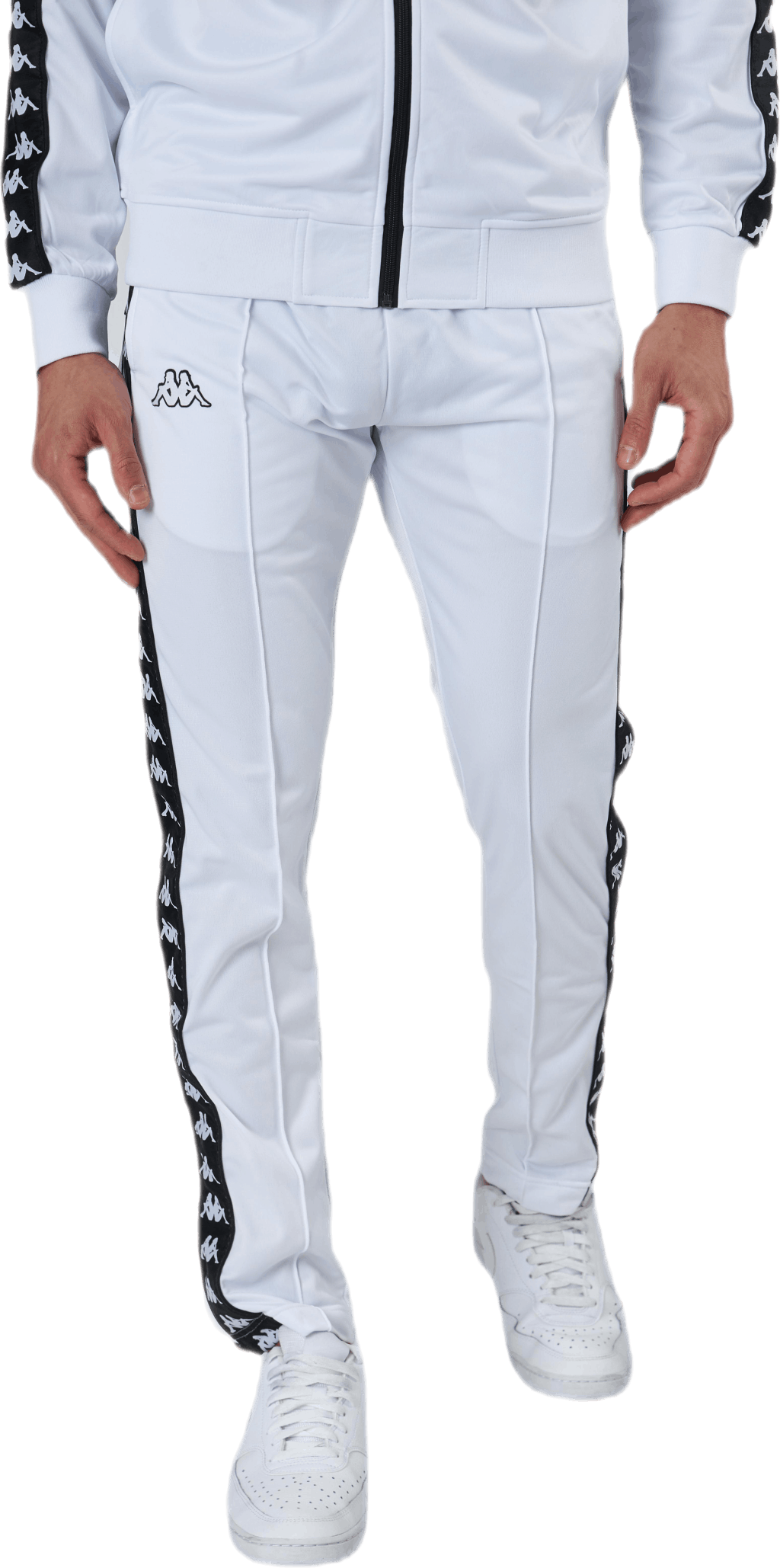 Astoria Snap Banda White/Black, Male, Kleding, Broek, Training, Wit/Zwart, XS