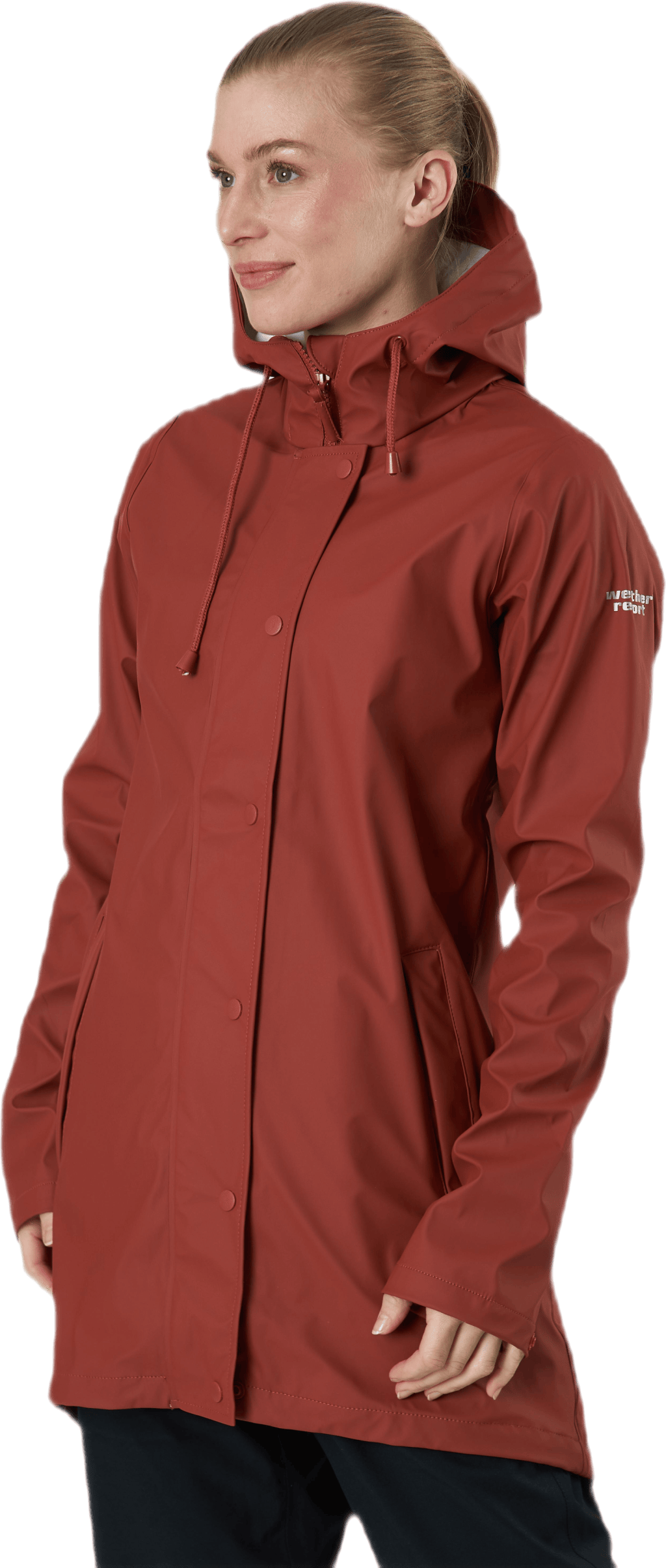 Petra Rain Jacket Red, Female, Apparels, jackets, Red, 38