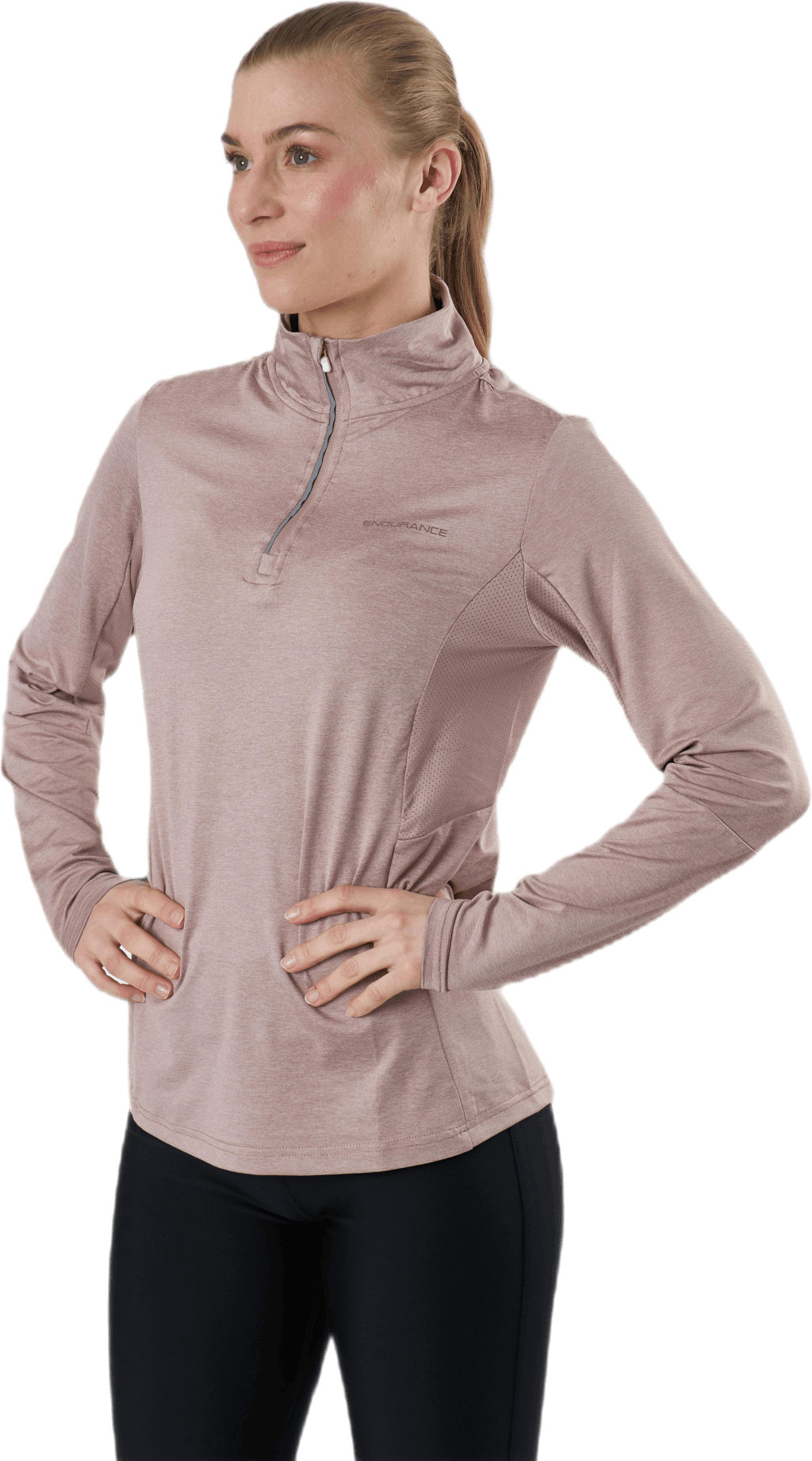 Jocee W Midlayer Grey, Female, Apparels, Shirts, Running, Grey, 42