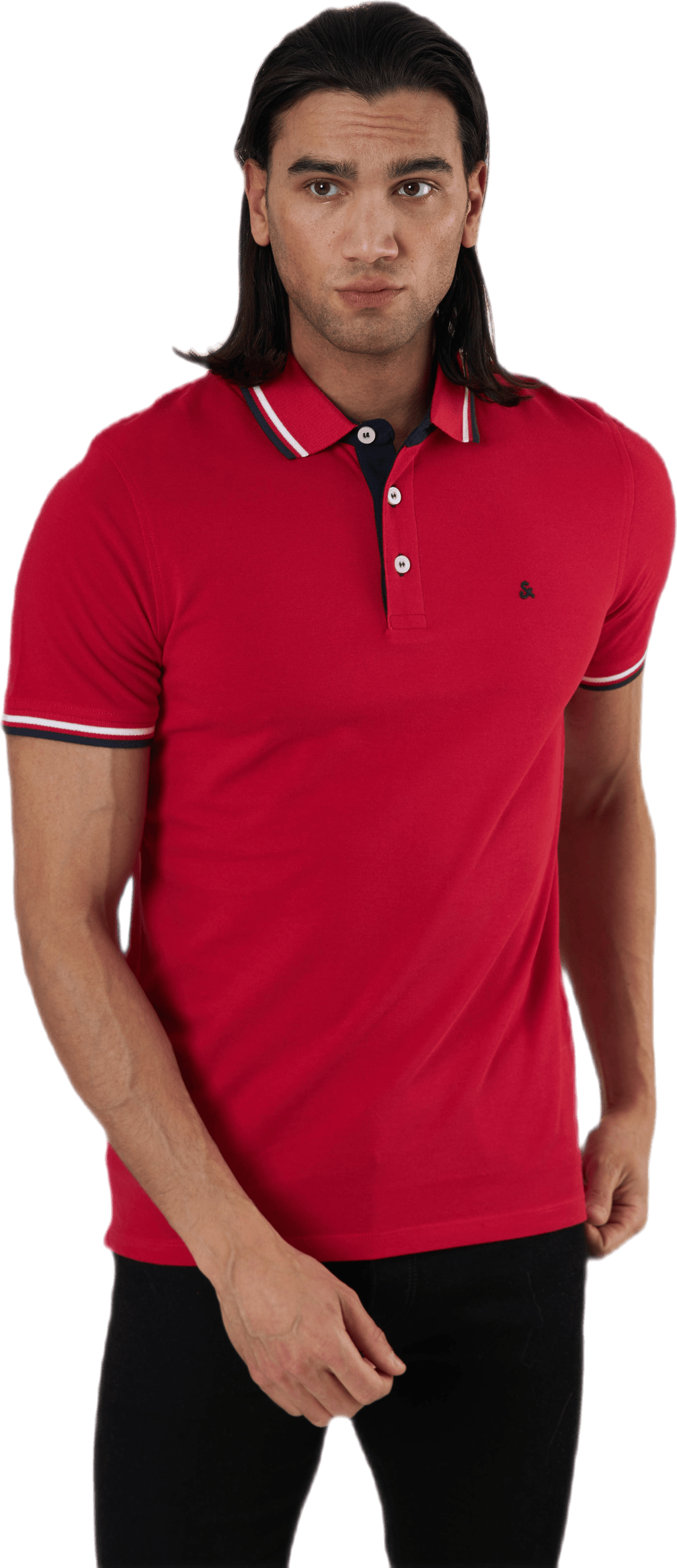 Epaulos Polo Ss Red, Male, Apparels, T-shirt, Red, L