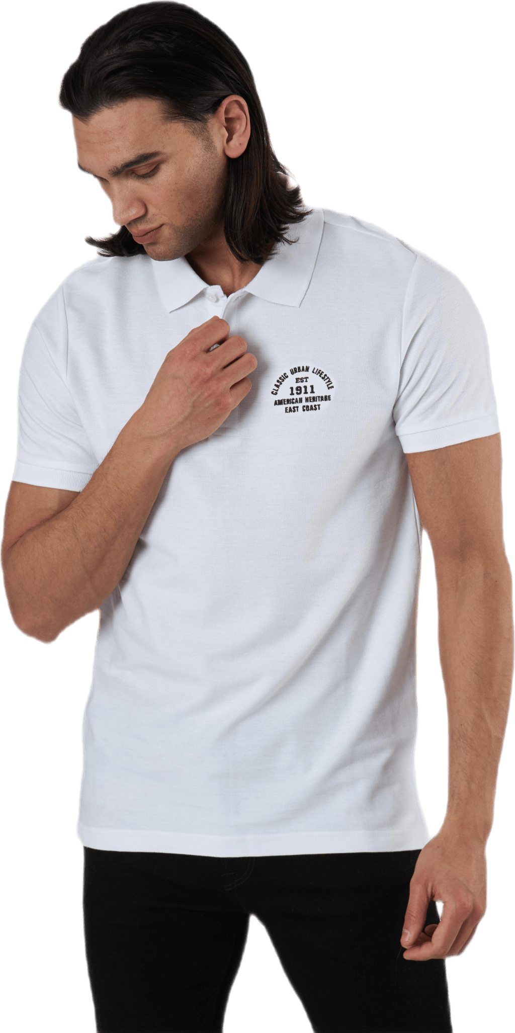 Simon M polo White, Male, Apparels, T-shirt, White, XXXL