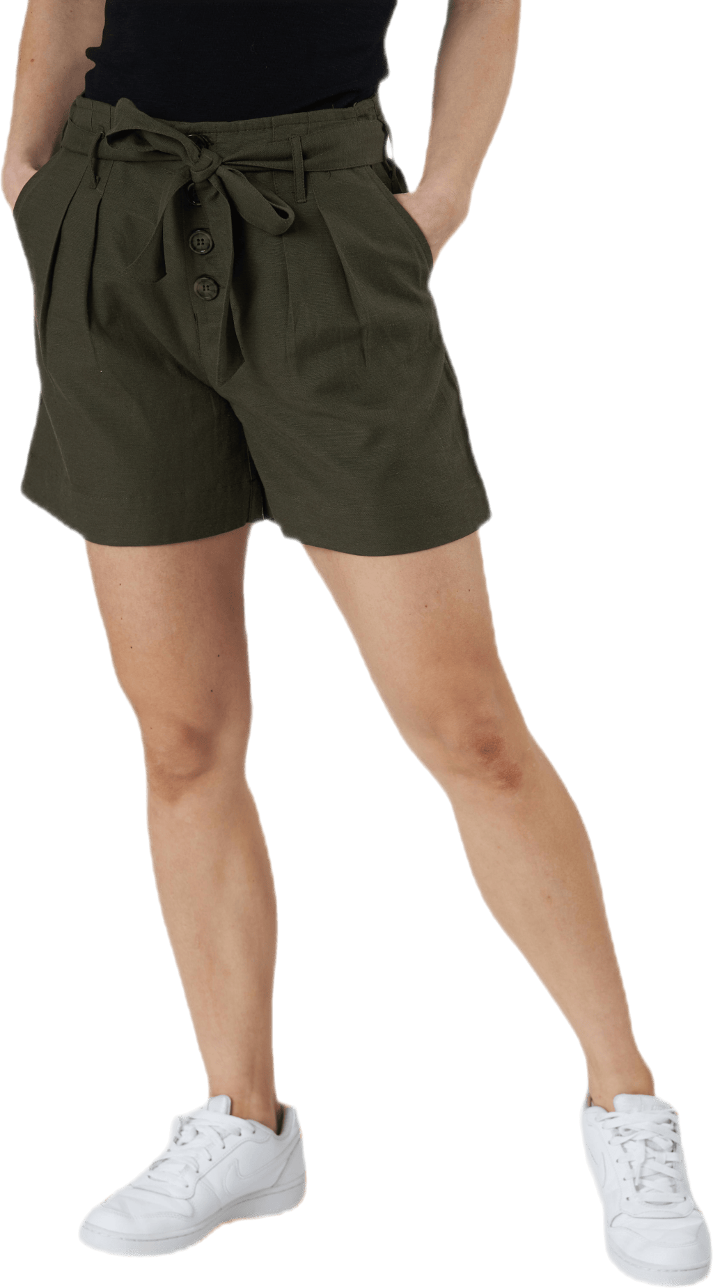 Viva Life Hw Belt Shorts Pnt Green