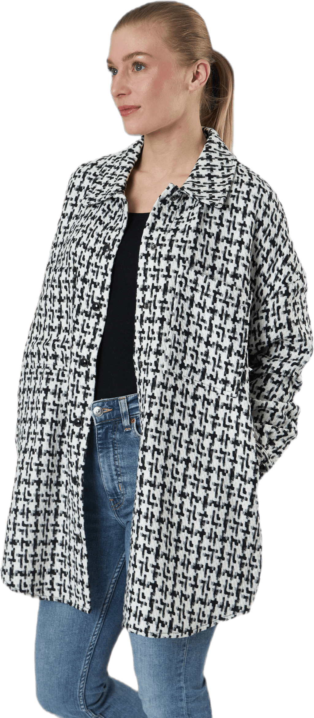 Sally Boucle Shacket Cc Otw White - Bild 2
