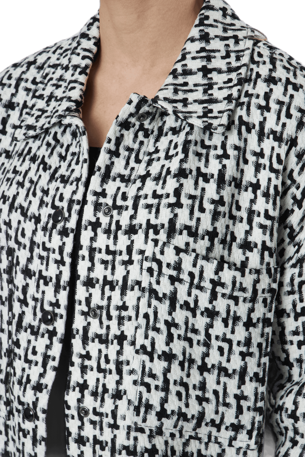 Sally Boucle Shacket Cc Otw White - Bild 4