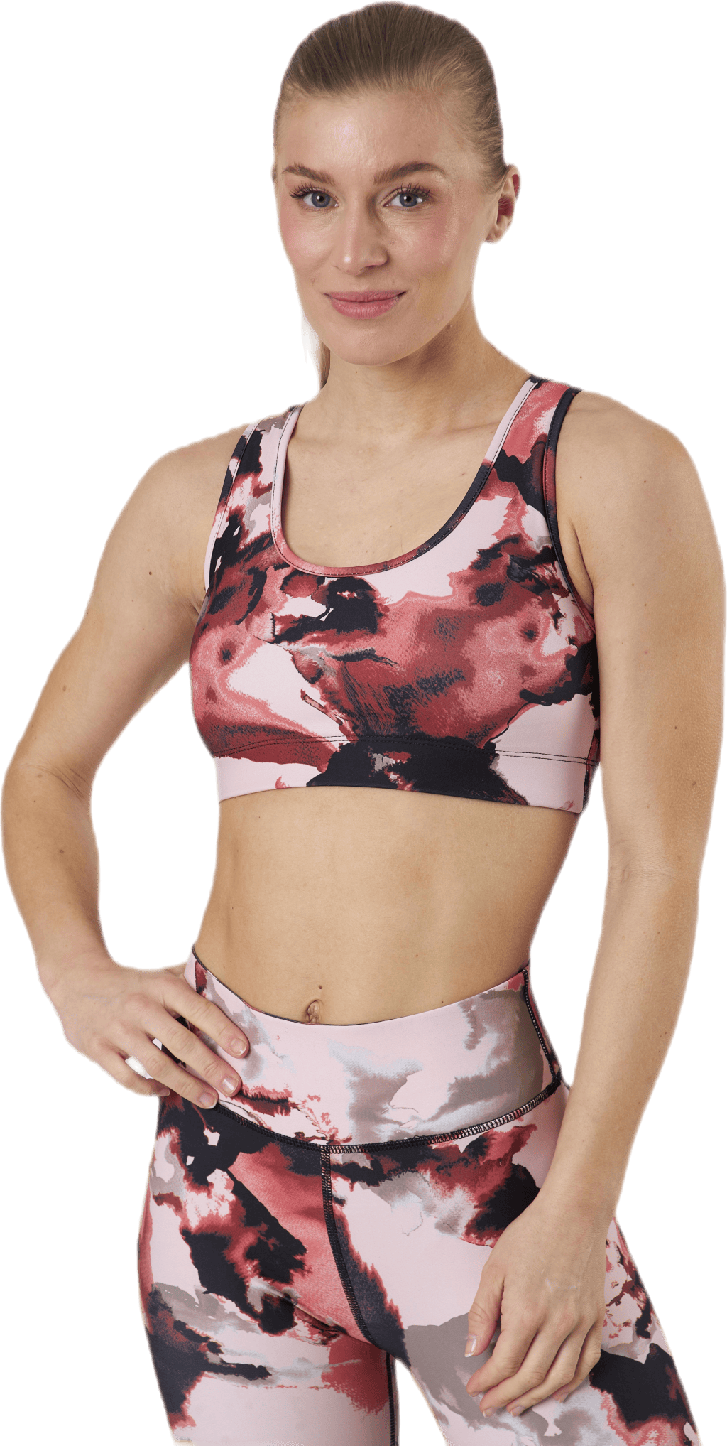 Jabina Life Aop Sports Bra Orange