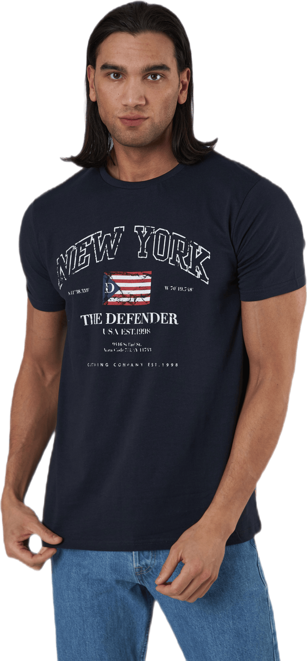 Loui Tee Blue, Male, Vaatteet, T-paita, Sininen, M