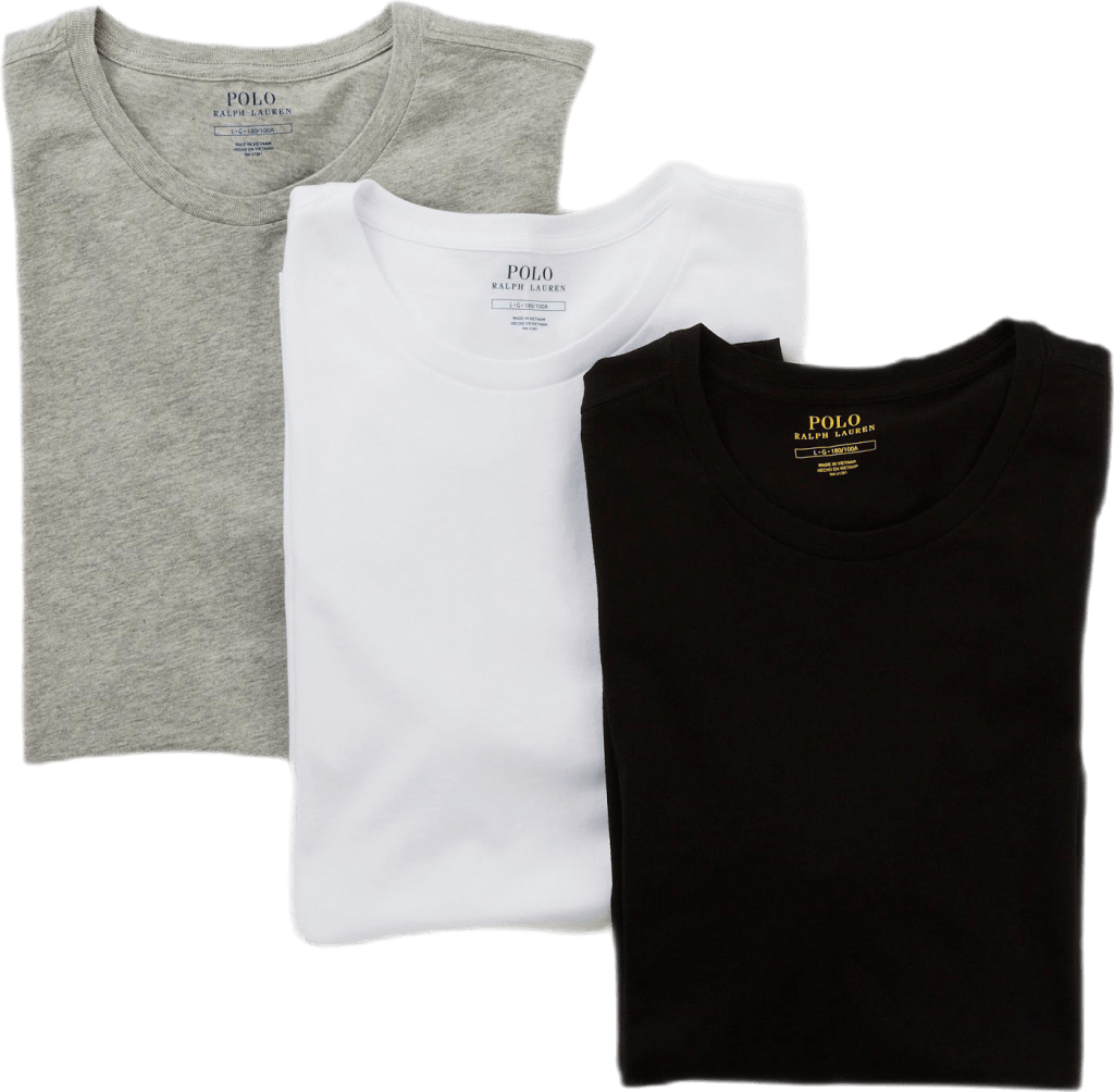 Slim Crewneck 3-Pack 3PK White / Black / Andover Hthr - Bild 2