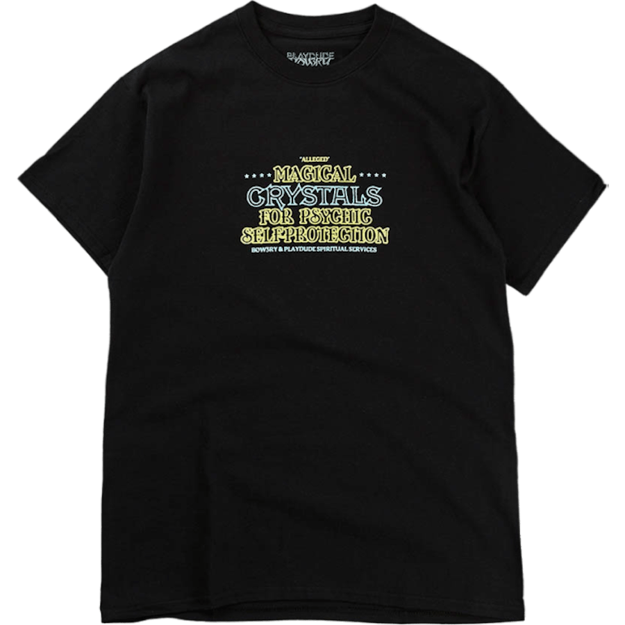X Bow3ry Crystals Ss Tee Black