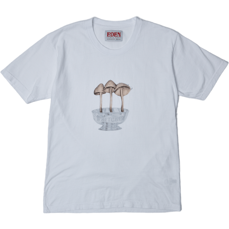 Wretched Mushrooms Shortsleeve White / Black
