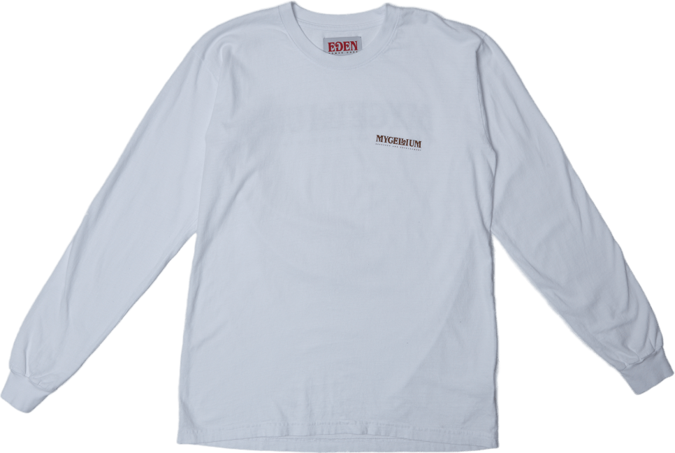 Mycellium Recycled Longsleeve White / Brown