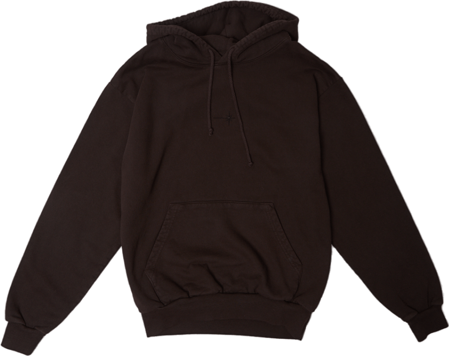 Shining Star Hoodie Recycled H Brown / Black, Unisex, Abbigliamento, felpe con cappuccio e felpe, Viola, XL