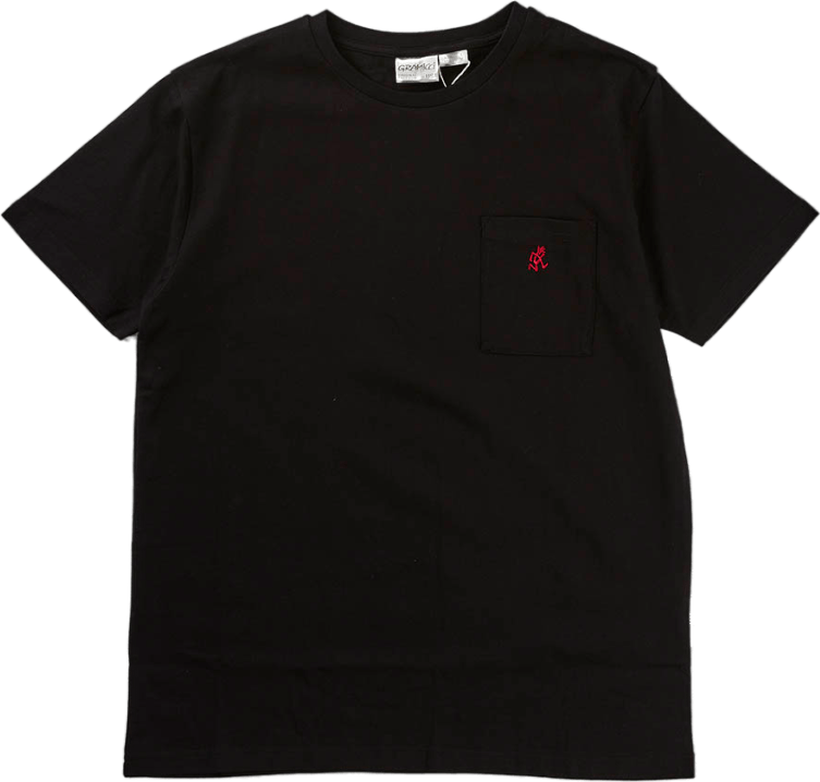 One Point Tee Black, Male, Kleding, korte mouw, Zwart, S