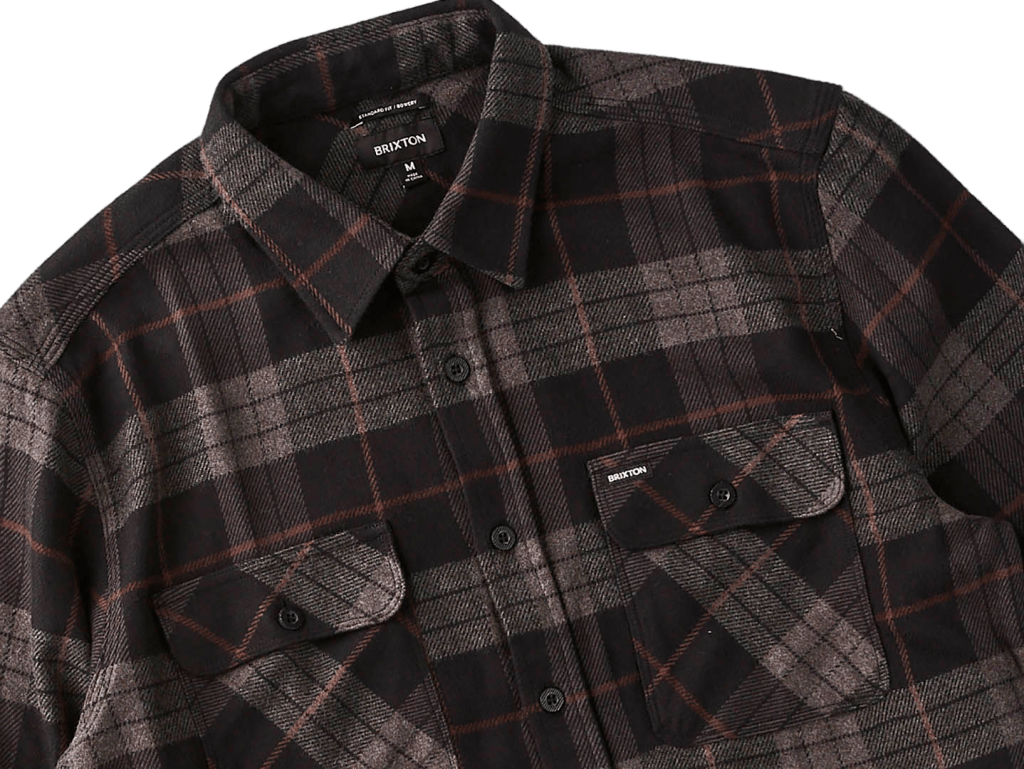 Bowery L/s Flannel Black/charcoal