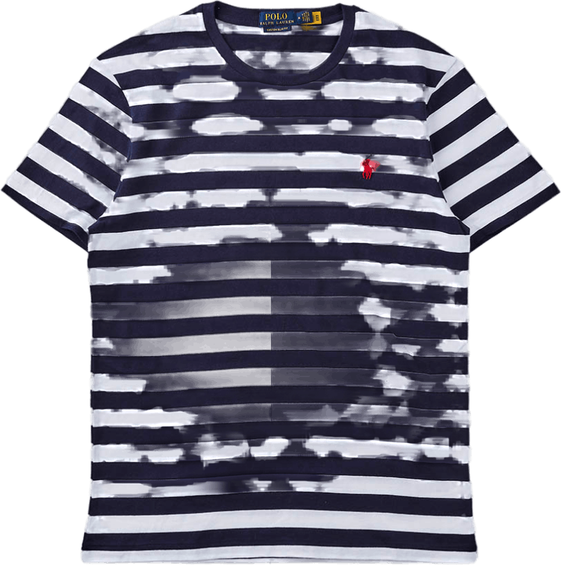 Custom Slim Fit Striped Jersey T-Shirt, Male, Apparels, short sleeve, Multi color, S