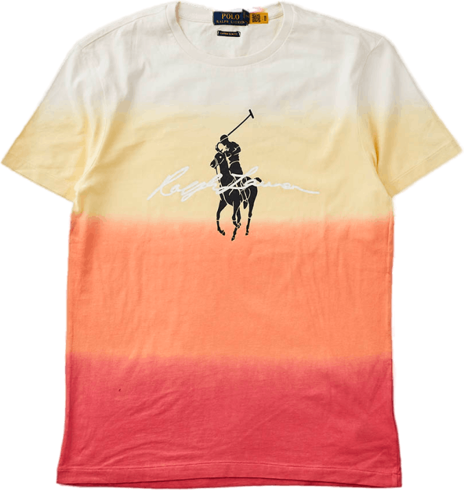 Custom Slim Fit Dip-Dyed Graphic T-Shirt