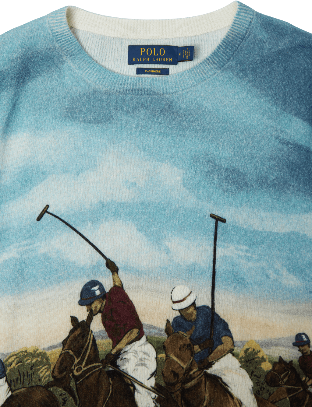 Equestrian-Print Cashmere Sweater