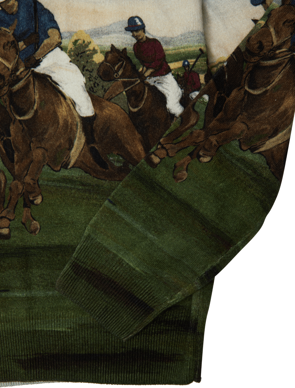 Equestrian-Print Cashmere Sweater
