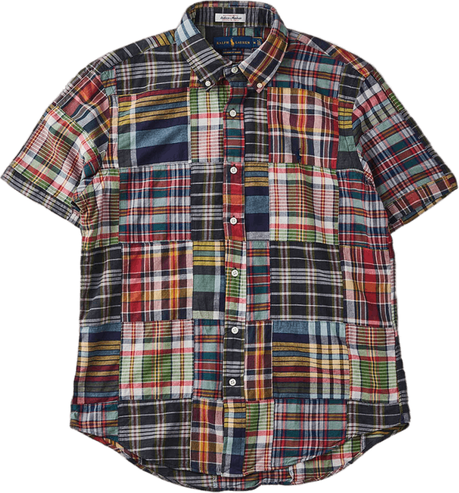 Custom Fit Patchwork Madras Shirt