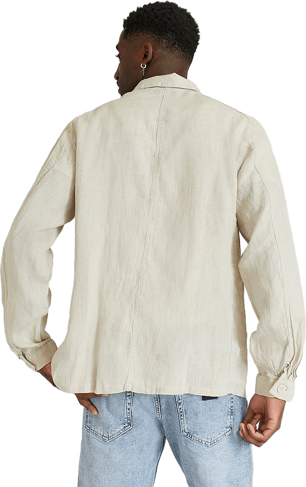 Classic Fit Linen Workshirt