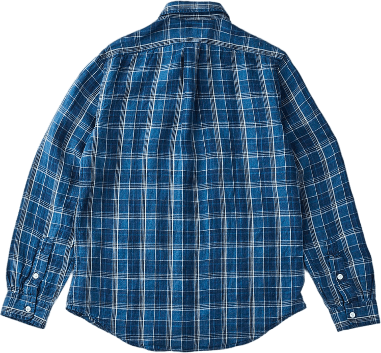 Classic Fit Indigo Linen Workshirt