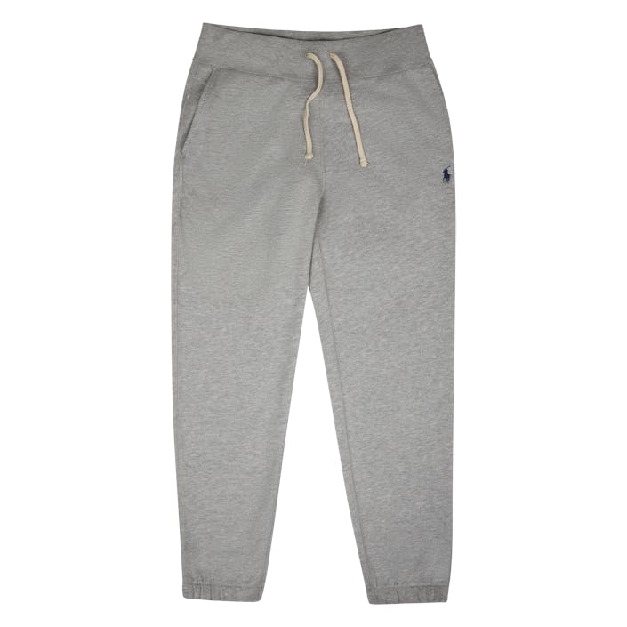 The RL Fleece Sweatpant Andover Heather, Male, Apparels, Bottoms, White, XS