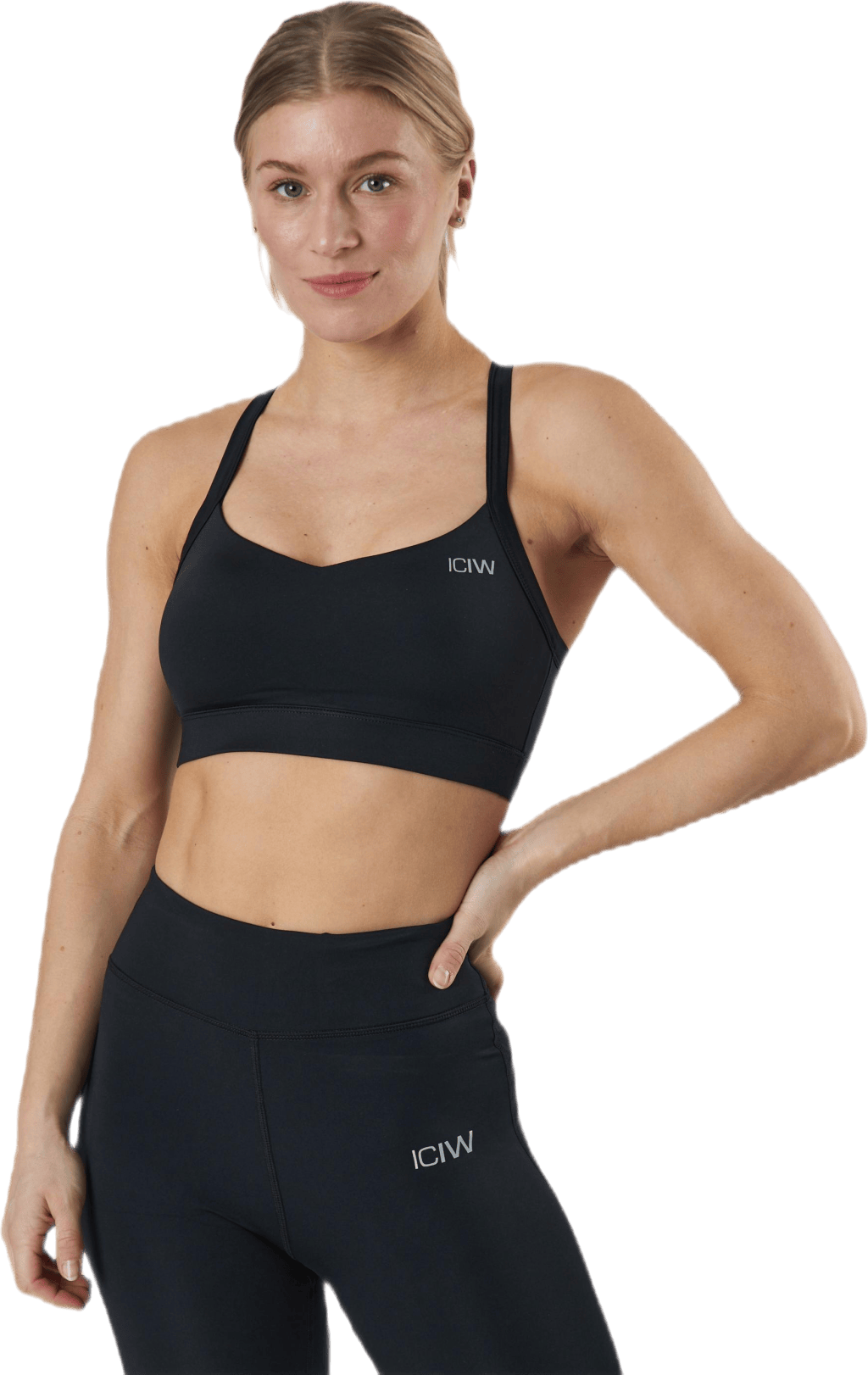 Essential Sports Bra Black, Female, Apparels, Sports Bras, Running, Black, M