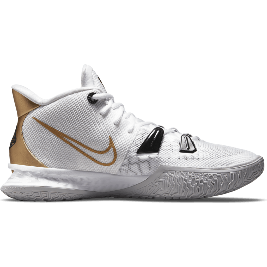 white and gold kyrie 7