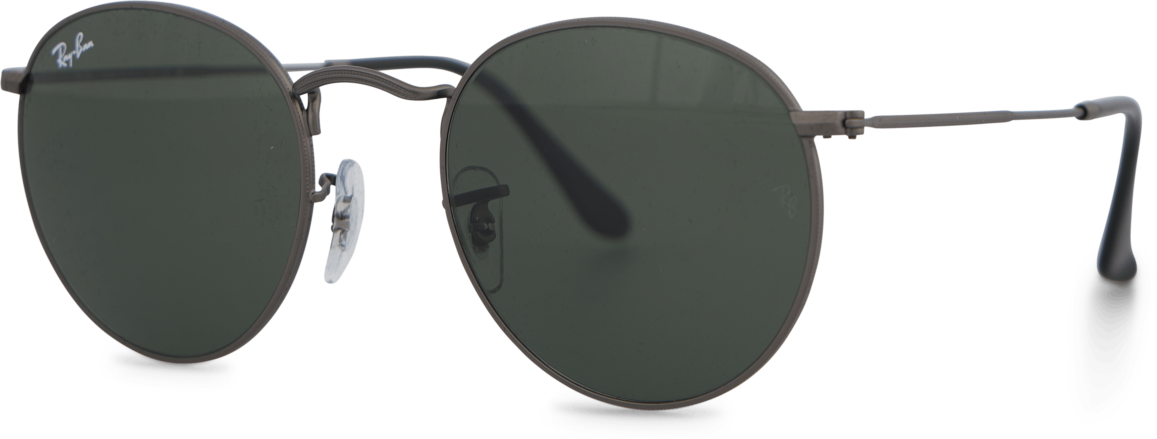 Round Metal Matte Gunmetal, Unisex, Equipamento, Oculos de sol, Prata, ONESIZE