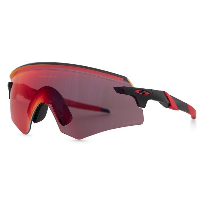 Encoder Matte Black W/ Prizm Road, Unisex, Udstyr, Solbriller, Rød, ONESIZE