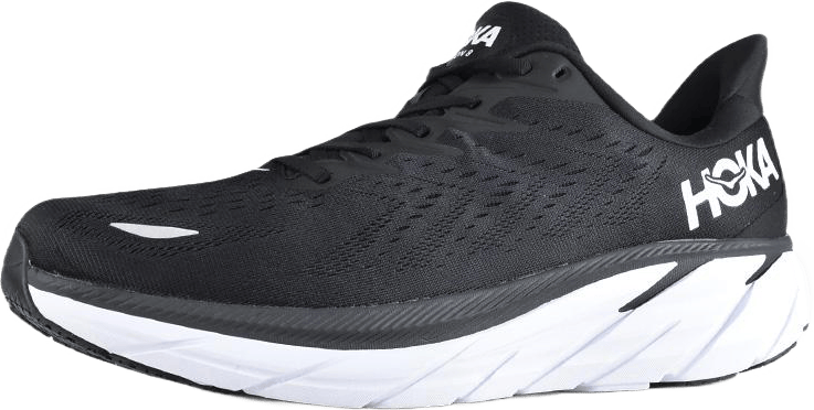 M Clifton 8 Wide Black / White, Male, Buty, Buty do biegania, Bieganie, Czarny, EU 40 2/3