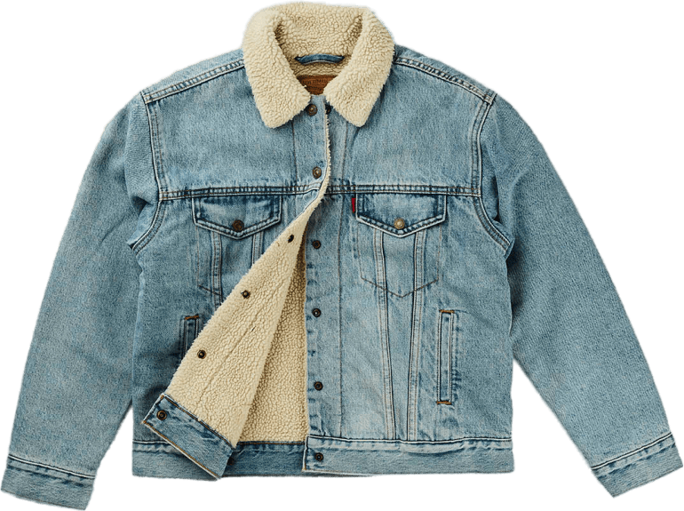 Exbf Sherpa Trucker Strangerwa Light Indigo - Worn In - Bild 2