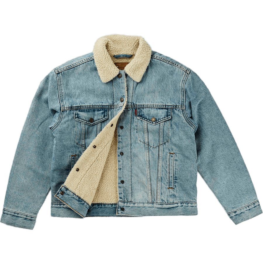 Exbf Sherpa Trucker Strangerwa Light Indigo - Worn In - Bild 2