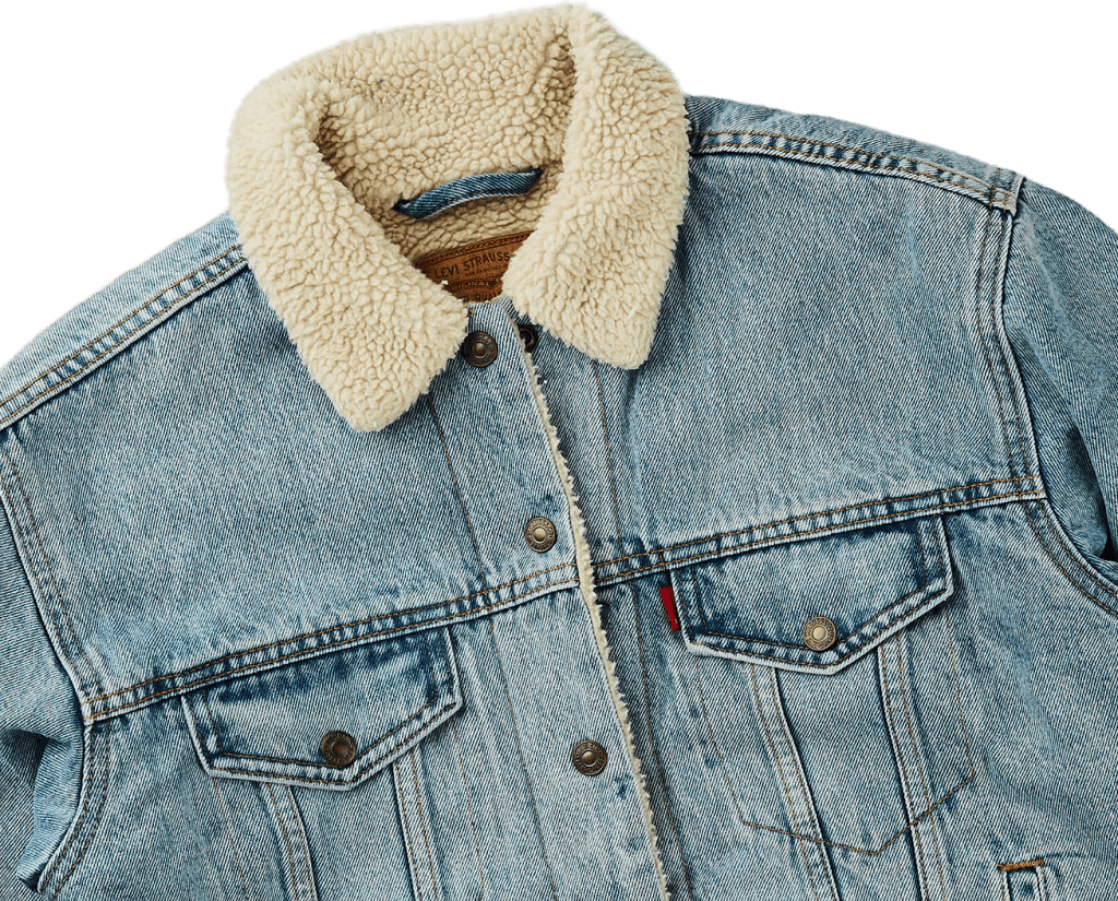 Exbf Sherpa Trucker Strangerwa Light Indigo - Worn In - Bild 3