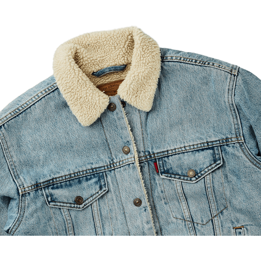 Exbf Sherpa Trucker Strangerwa Light Indigo - Worn In - Bild 3