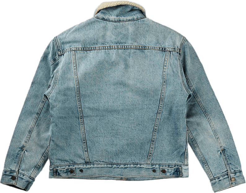 Exbf Sherpa Trucker Strangerwa Light Indigo - Worn In - Bild 4