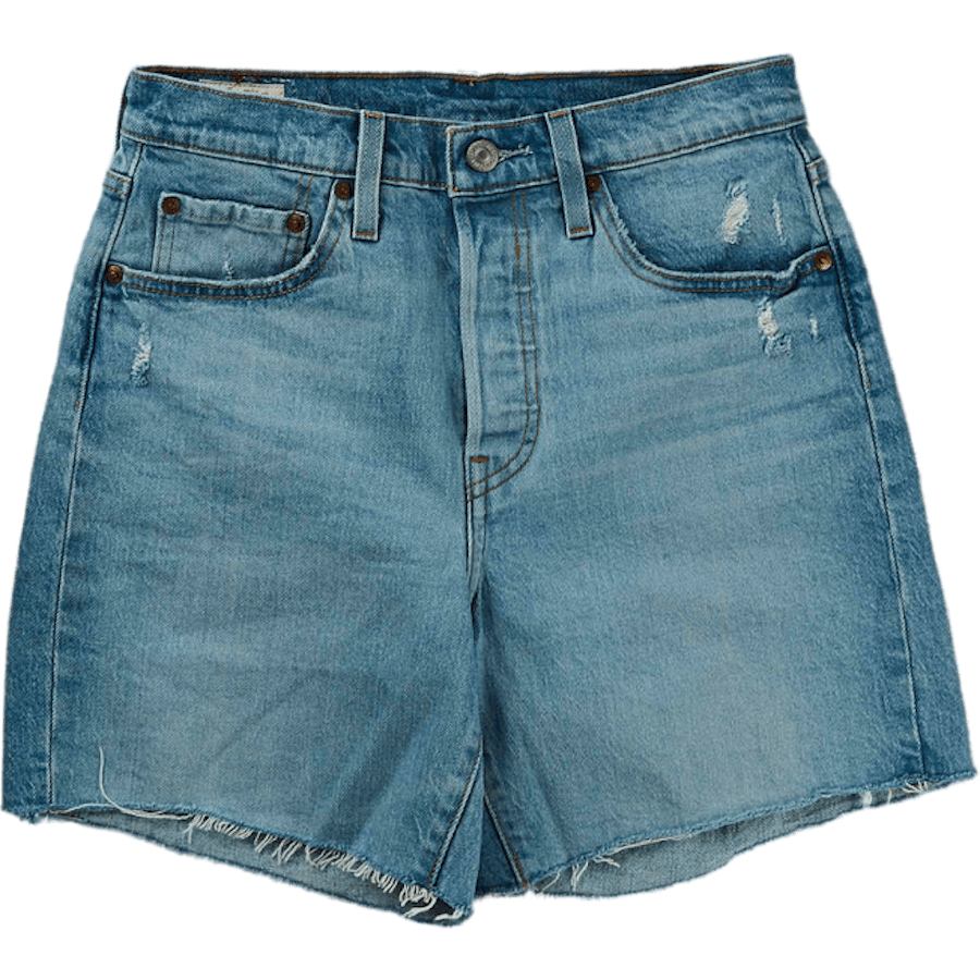 501 Mid Thigh Short Tango Crus Light Indigo – Worn In