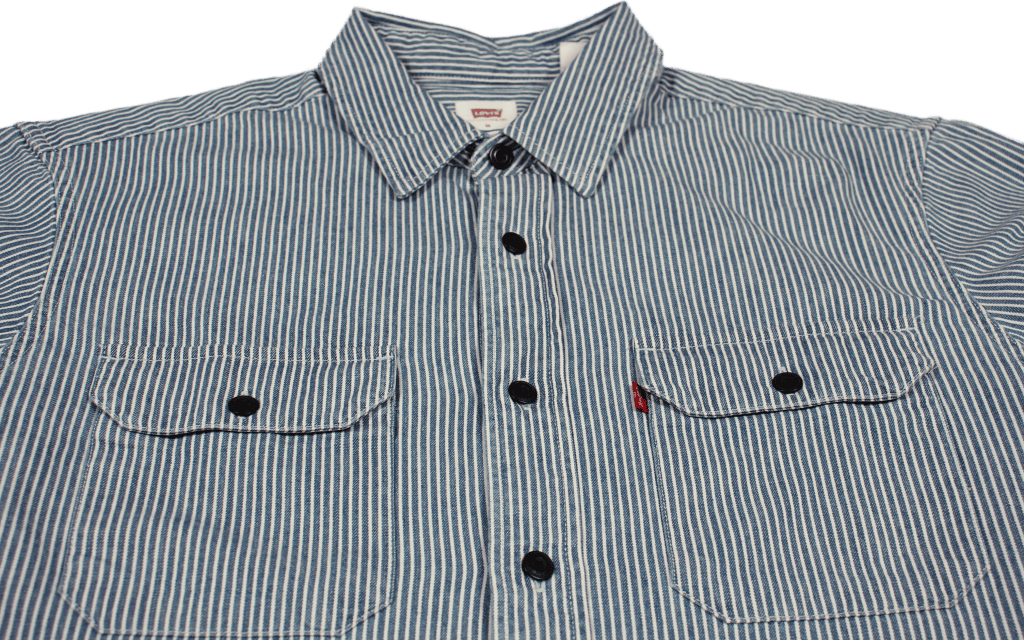Classic Worker Hickory Stripe Dark Indigo - Flat Finish - Bild 4