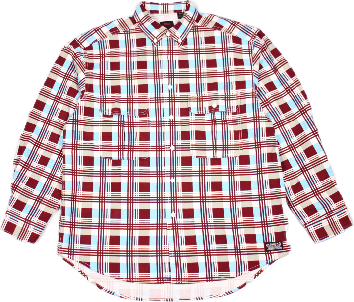 Skate L/s Woven Printed Burgun Multi-color