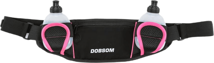 Waistbag 2 Bottles Pink, Unisex, Ekwipunek, torby i plecaki, Bieganie, Różowy, ONESIZE