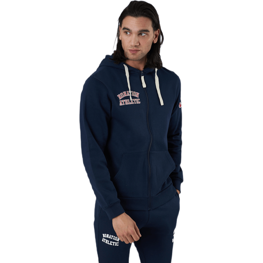 Alpha Full Zip Hood Blue