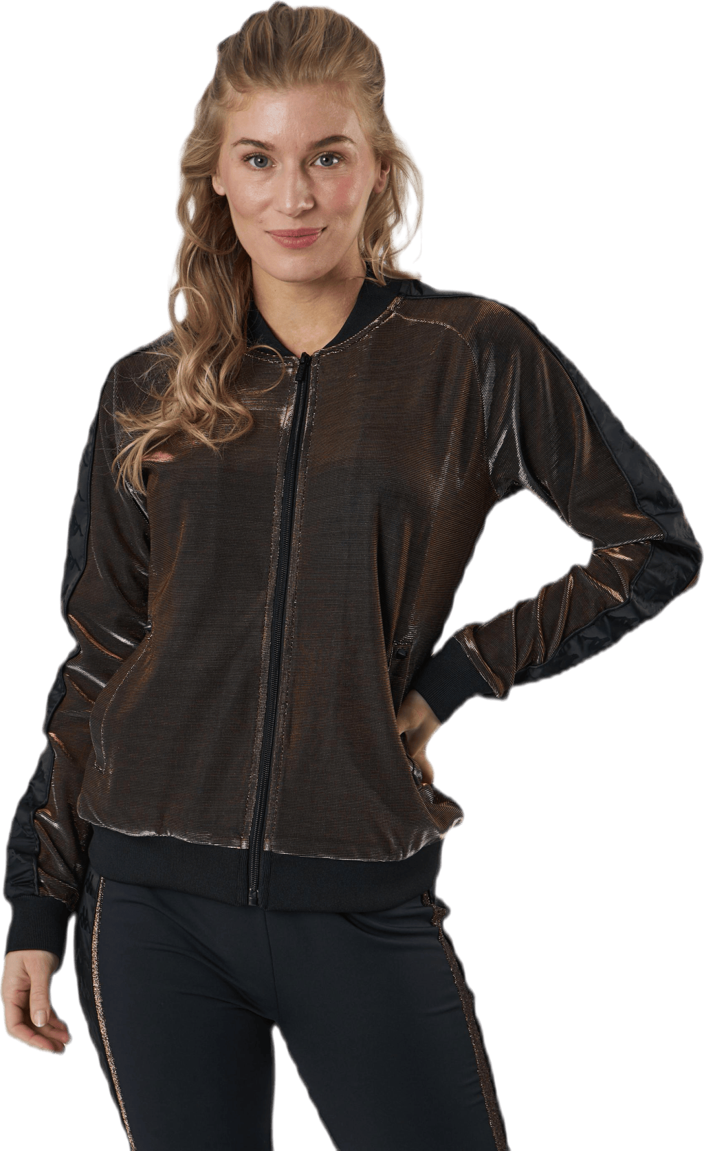 Lady Tr.Jacket, Auth Ecot Brown/Black