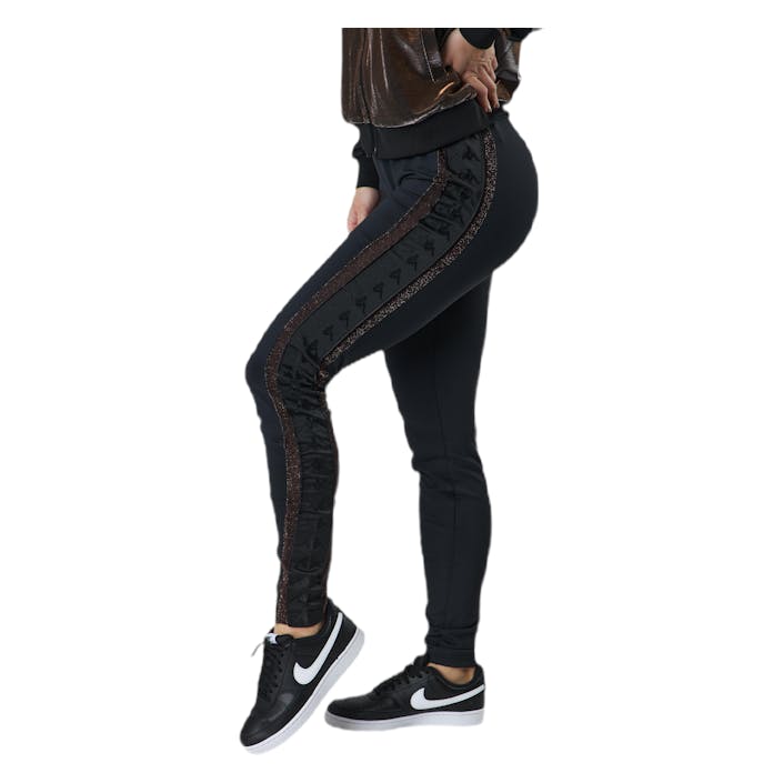 Lady Leggings, Auth Edik Brown/Black, Female, Abbigliamento, Leggings, Allenamento, Marrone/Nero, L