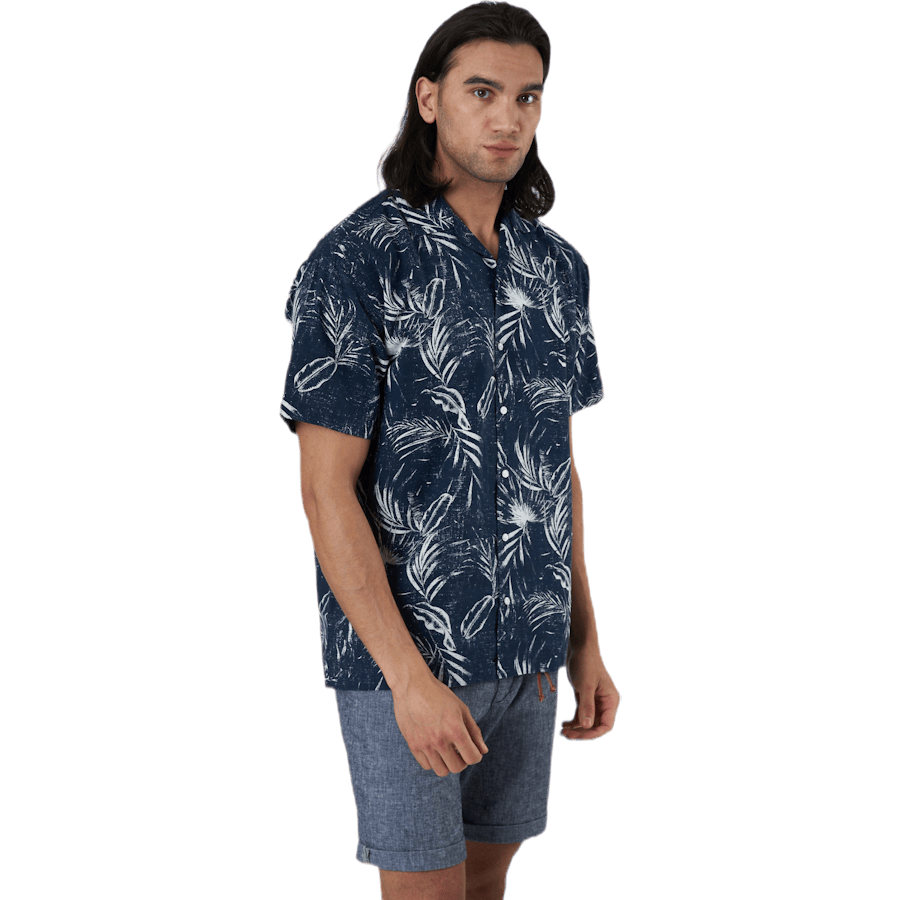 Mike Shirt Ss Plain Blue