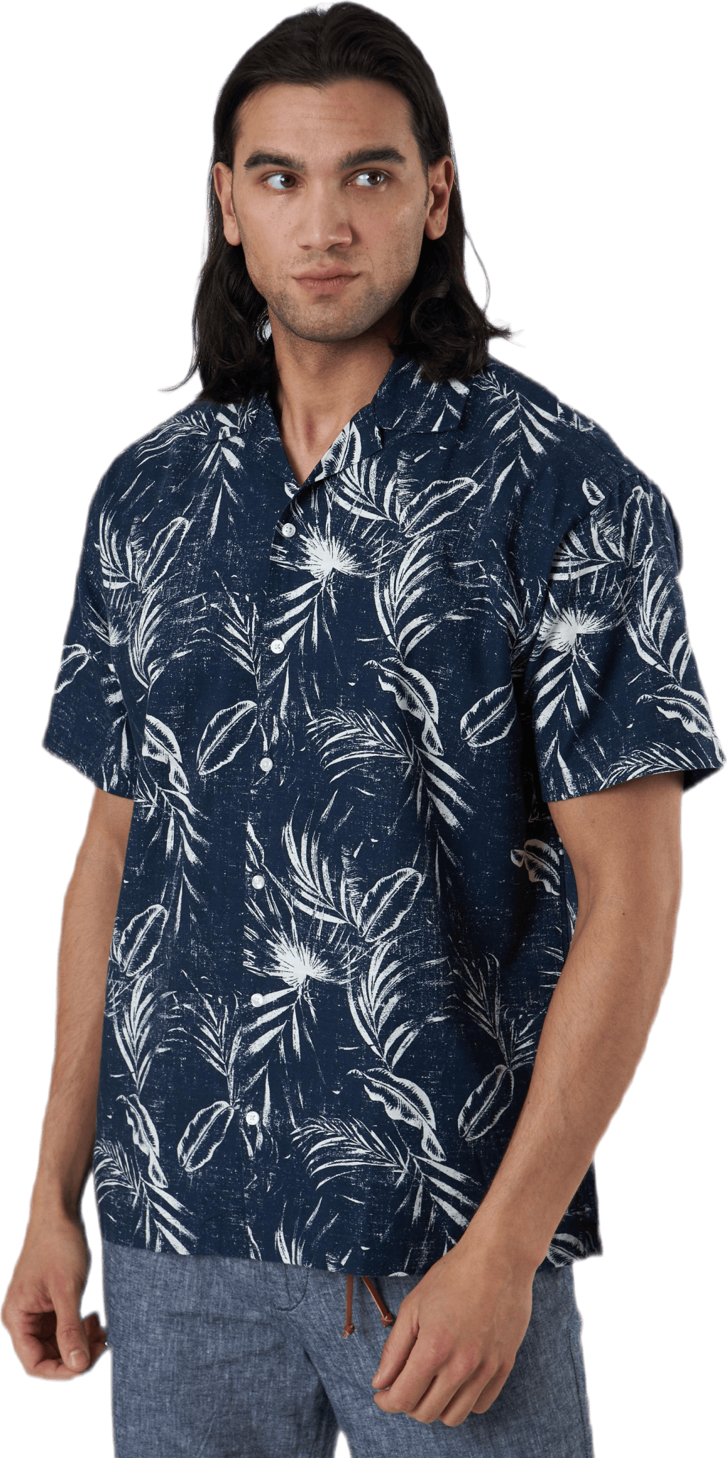 Mike Shirt Ss Plain Blue - Bild 2